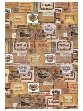 Redesign with Prima Transfer | VINTAGE CIGAR BOX | RARE (retired) | 22” x 32”